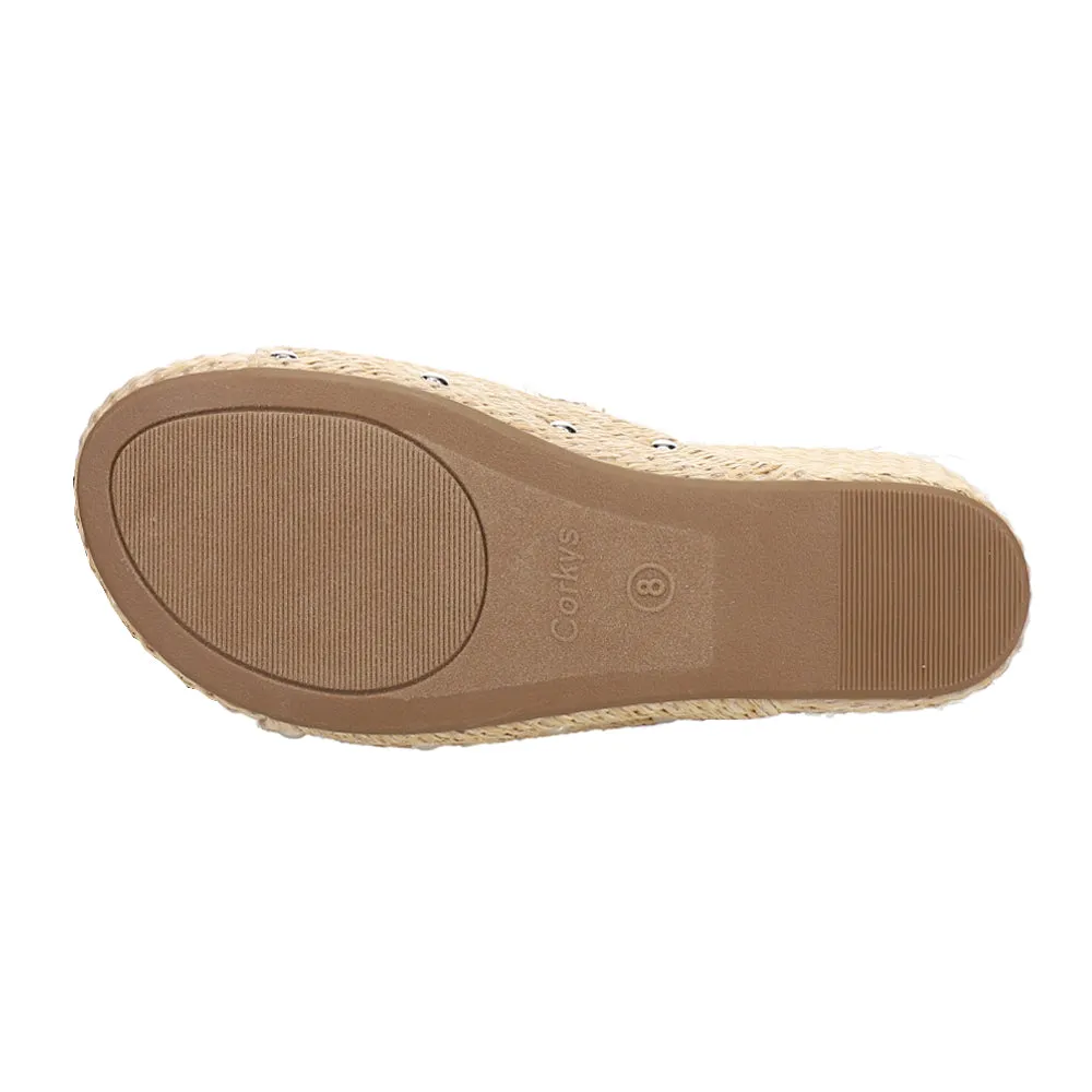 Summer Lovin Studded Slide Wedge Sandals