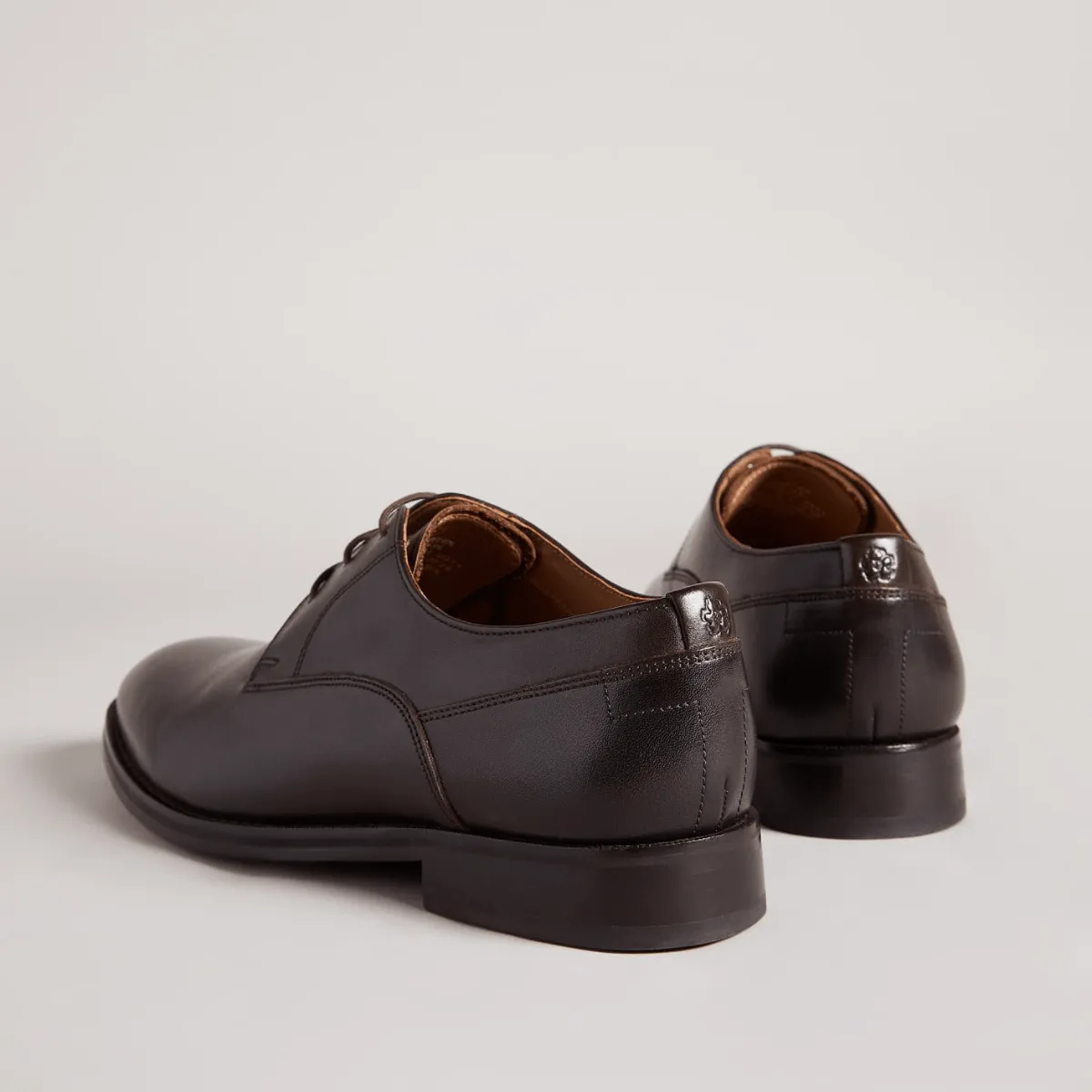 Ted Baker Kampten Mens Formal Leather Derby Shoes in Brown
