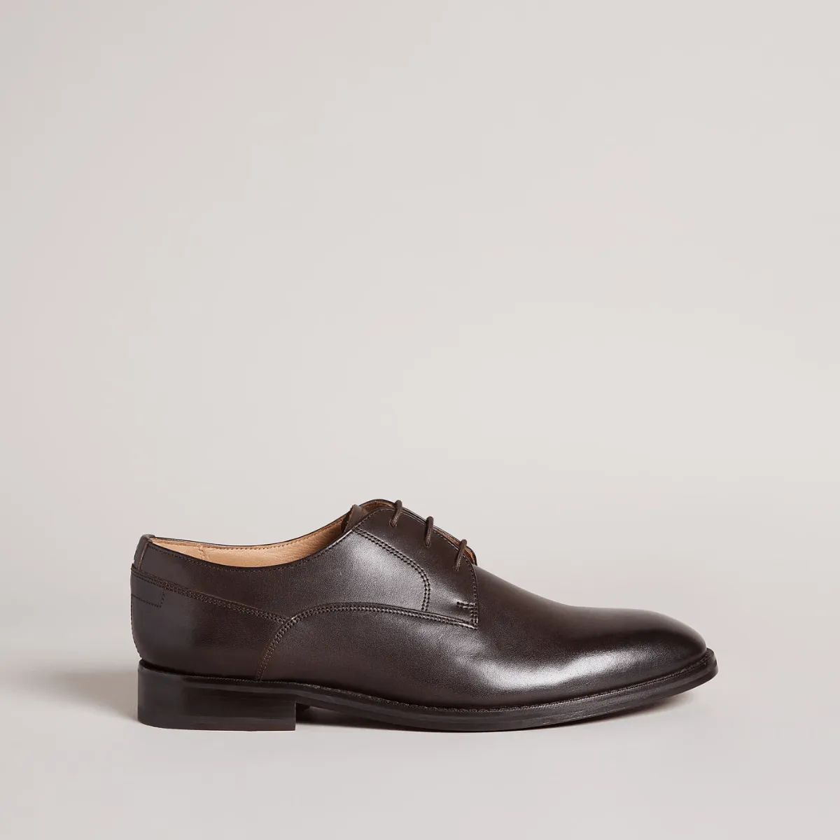 Ted Baker Kampten Mens Formal Leather Derby Shoes in Brown