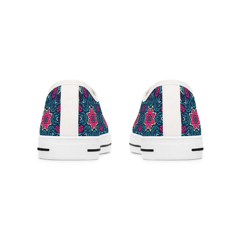 Textile Print Women's Low Top Sneakers