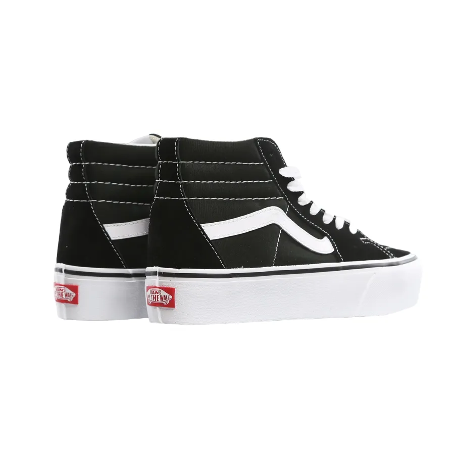 Vans scarpa sneakers alta da donna con zeppa Sk8-Hi Platform 2 VN0A3TKN6BT1 nero-bianco