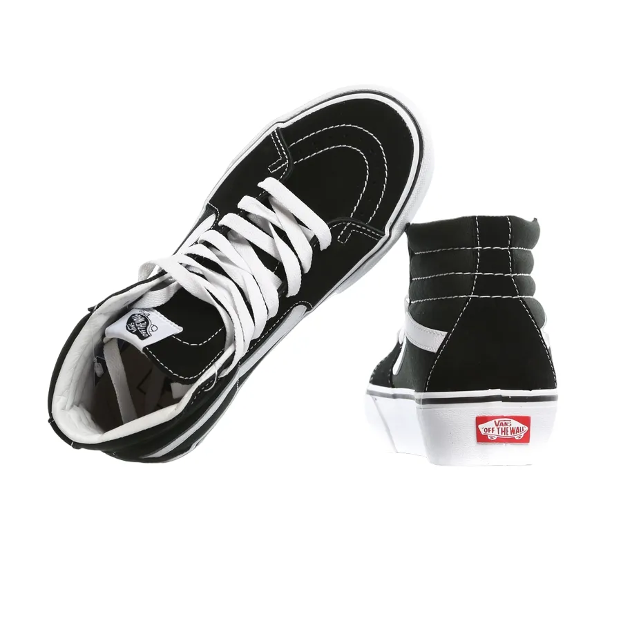 Vans scarpa sneakers alta da donna con zeppa Sk8-Hi Platform 2 VN0A3TKN6BT1 nero-bianco