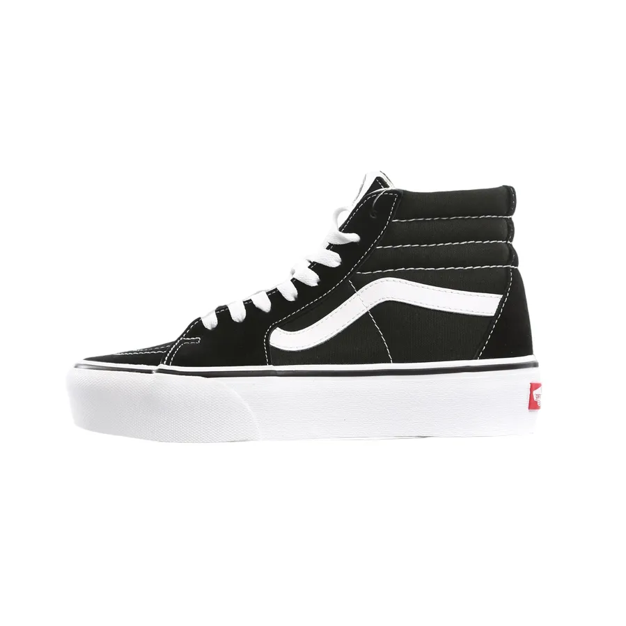 Vans scarpa sneakers alta da donna con zeppa Sk8-Hi Platform 2 VN0A3TKN6BT1 nero-bianco