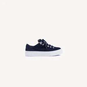 W MAROSTICA LOW PLATFORM NAVY SUEDE